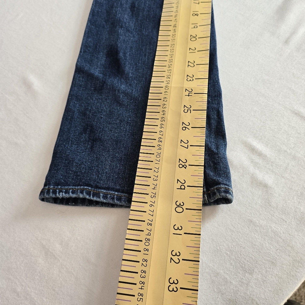 American Eagle Womens_Kick Boot "Stretch" 5 Pocket Distressed Jeans Size 8 Short - Picture 13 of 14